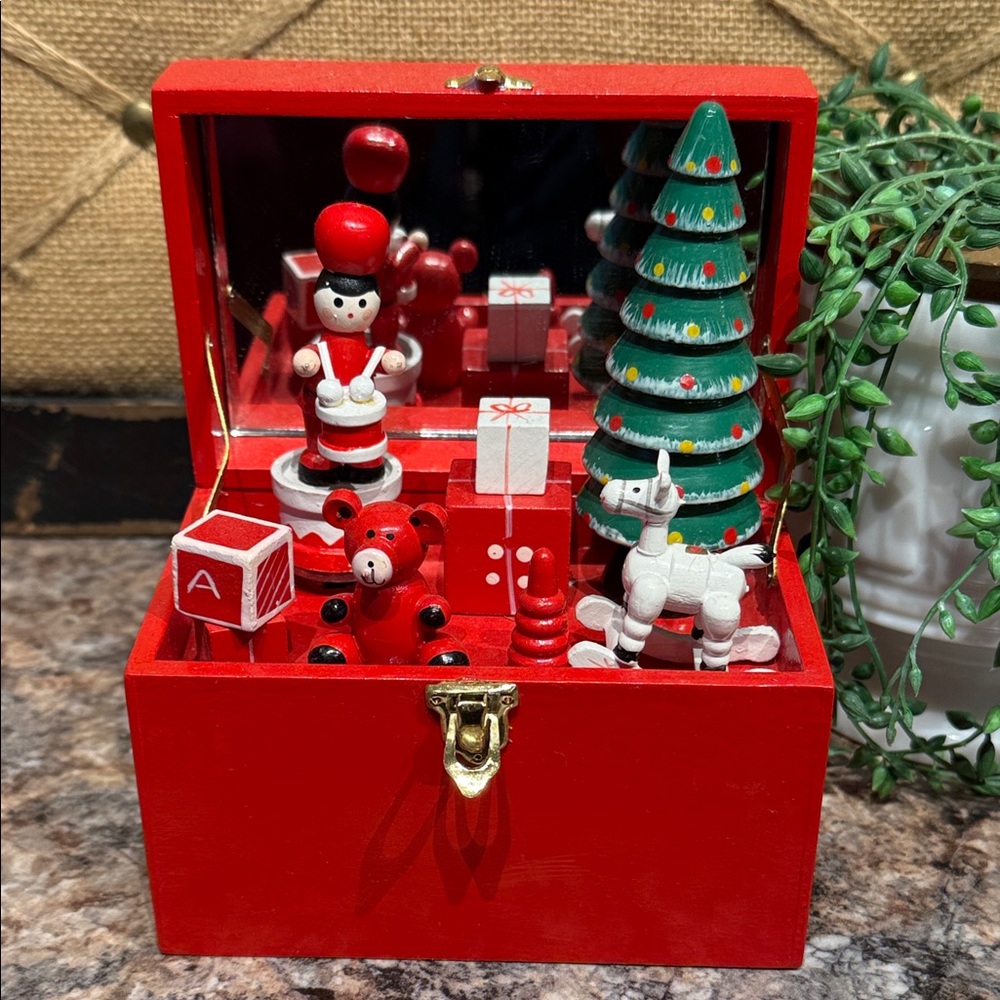 Vintage Christmas music box